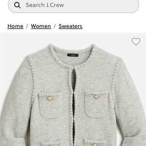 J.Crew Gray Sweater Jacket